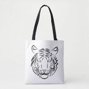 Schwarz-Weiß-Tiger Tasche
