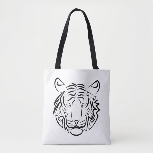 Schwarz-Weiß-Tiger Tasche (Vorderseite)