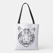 Schwarz-Weiß-Tiger Tasche (Rückseite)