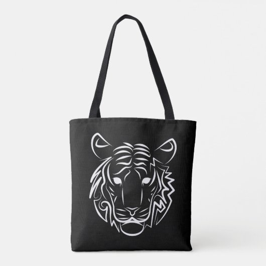 Schwarz-Weiß-Tiger Tasche (Rückseite)