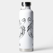 Schwarz-Weiß-Tiger Trinkflasche (Rechts)