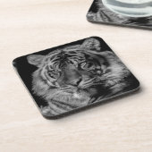 Schwarz-Weiß-Tiger Untersetzer (Linke Seite)