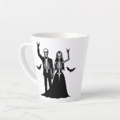 Schwarz-Weiß-Til-Tod Milchtasse (Linke Ecke)