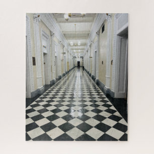 Schwarz-weiß Tile Hallway West Wing Puzzle