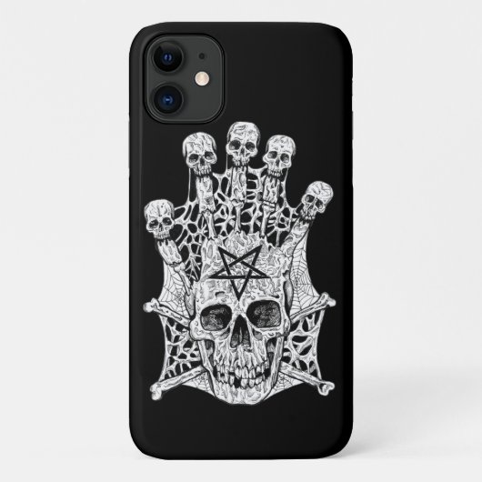 Schwarz-Weiß-Tintenfisch Zeichnend Skulpturen Case-Mate iPhone Hülle (Rückseite)