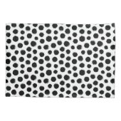 Schwarz-Weiß-Tintenpatronen Moderne Kissenhalterun Kissenbezug (Rückseite)