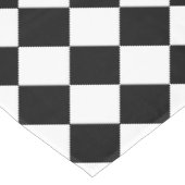 Schwarz-Weiß-Tischsportarten Tischdecke (Schrägansicht)