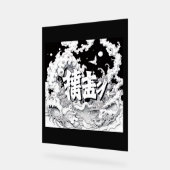 Schwarz-Weiß-Tokio Acrylschild (Winkel)
