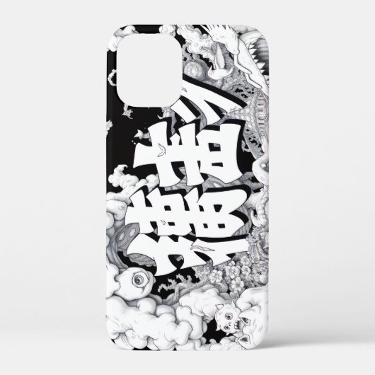 Schwarz-Weiß-Tokio Case-Mate iPhone Hülle (Rückseite)