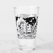 Schwarz-Weiß-Tokio Glas (Rückseite)