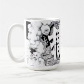 Schwarz-Weiß-Tokio Kaffeetasse (Links)