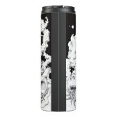 Schwarz-Weiß-Tokio Thermosbecher (Rückseite)
