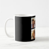 Schwarz-Weiß-Trendfoto-Collage mit Monogramm Kaffeetasse (Links)