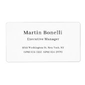 Schwarz & Weiß Trendy Minimal Schlicht einfach (Vorne)