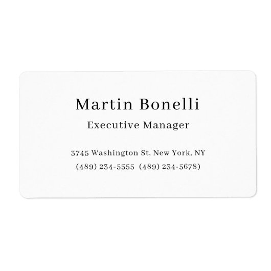 Schwarz & Weiß Trendy Minimal Schlicht einfach (Vorne)