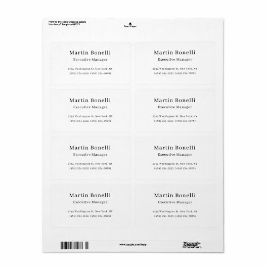 Schwarz & Weiß Trendy Minimal Schlicht einfach (Vorne)