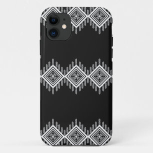 Schwarz-Weiß-Tribal Case-Mate iPhone Hülle
