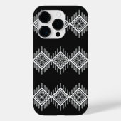 Schwarz-Weiß-Tribal Case-Mate iPhone Hülle (Rückseite)
