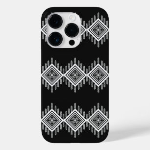Schwarz-Weiß-Tribal Case-Mate iPhone 14 Pro Hülle