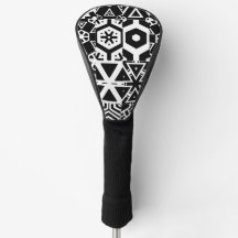 Schwarz-Weiß-Tribal-Design