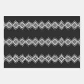 Schwarz-Weiß-Tribal Geschenkpapier Set (Vorderseite 2)