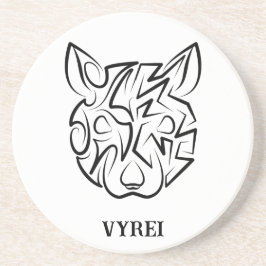 Schwarz-Weiß-Tribal Getränkeuntersetzer