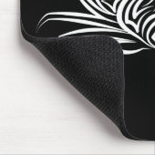 Schwarz-Weiß-Tribal-Krabbe Mousepad (Ecke)