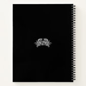 Schwarz-Weiß-Tribal-Krabbe Notizblock (Rückseite)