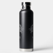 Schwarz-Weiß-Tribal-Krabbe Trinkflasche (Rechts)