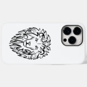 Schwarz-Weiß-Tribal-Lion Case-Mate iPhone Hülle (Rückseite (Horizontal))