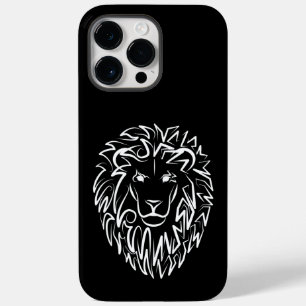 Schwarz-Weiß-Tribal-Lion Case-Mate iPhone 14 Pro Max Hülle