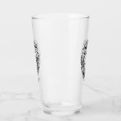Schwarz-Weiß-Tribal-Lion Glas (Links)