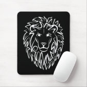 Schwarz-Weiß-Tribal-Lion Mousepad (Mit Mouse)