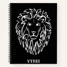 Schwarz-Weiß-Tribal-Lion