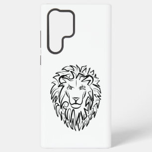 Schwarz-Weiß-Tribal-Lion Samsung Galaxy Hülle