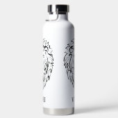 Schwarz-Weiß-Tribal-Lion Trinkflasche (Rechts)