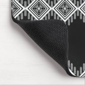 Schwarz-Weiß-Tribal Mousepad (Ecke)