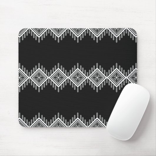 Schwarz-Weiß-Tribal Mousepad (Mit Mouse)