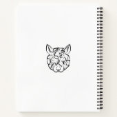 Schwarz-Weiß-Tribal Notizblock (Rückseite)