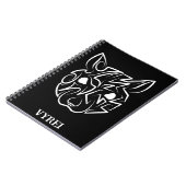 Schwarz-Weiß-Tribal Notizblock (Linke Seite)