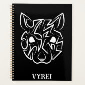 Schwarz-Weiß-Tribal Planer (Vorderseite)