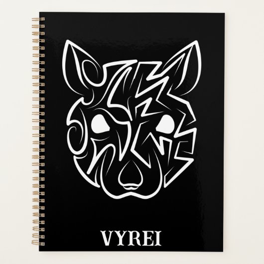 Schwarz-Weiß-Tribal Planer (Vorderseite)