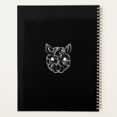 Schwarz-Weiß-Tribal Planer (Rückseite)