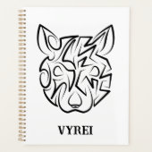 Schwarz-Weiß-Tribal Planer (Vorderseite)