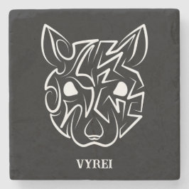 Schwarz-Weiß-Tribal Steinuntersetzer