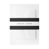 Schwarz/Weiß | Trinken und Verheiratet sein Einladungsbanderole (Vorderseite Beispiel)