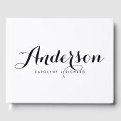 Schwarz/Weiß | Trinken und Verheiratet sein Gästebuch (Vorderseite)