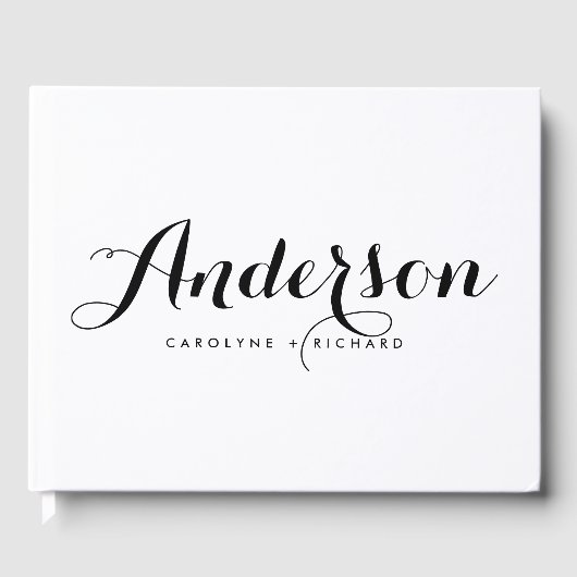 Schwarz/Weiß | Trinken und Verheiratet sein Gästebuch (Vorderseite)