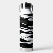 Schwarz/Weiß Trinkflasche (Vorderseite)