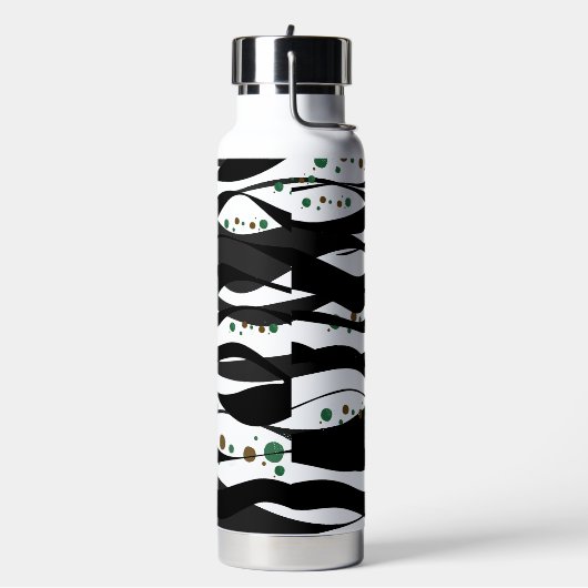 Schwarz/Weiß Trinkflasche (Links)